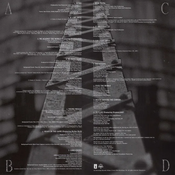 Album cover for Me Against The World by 2Pac