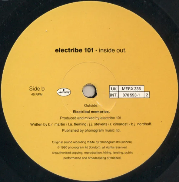 Album cover for Inside Out by Electribe 101