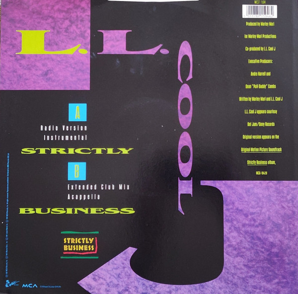 LL Cool J - Strictly Business - 1991 - RnB/Swing - MCA Records - Vinyl 1x 12", 45 RPM