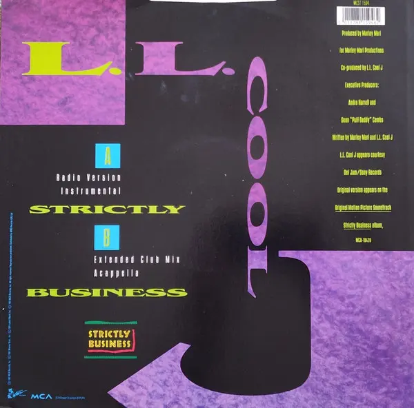 LL Cool J - Strictly Business - 1991 - RnB/Swing - MCA Records - Vinyl 1x 12", 45 RPM