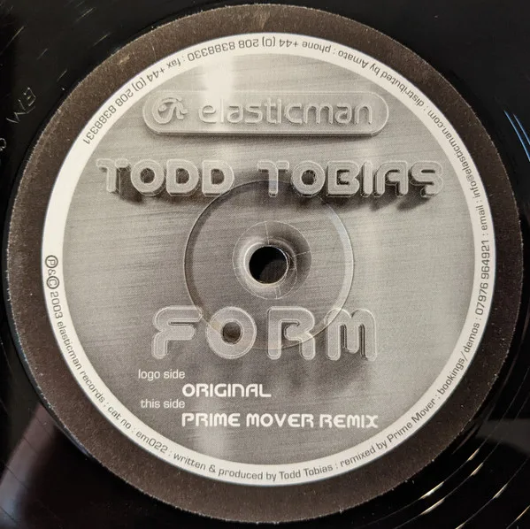 Album cover for Form by Todd Tobias