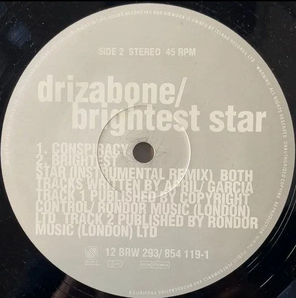 Album cover for Brightest Star by Drizabone