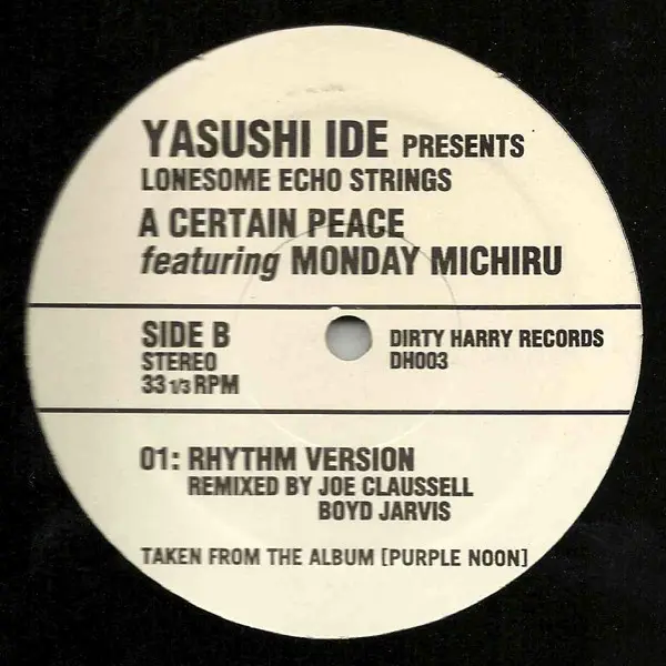 Yasushi Ide Presents Lonesome Echo Strings - A Certain Peace (Guitar Version), Electronic, Deep House, 1999 - Dirty Harry Rec