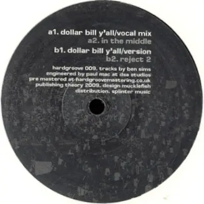 Ben Sims - Disco Trix Vol.2, Electronic, Techno, 2009 - Hardgroove, UK, Vinyl 1x 12"