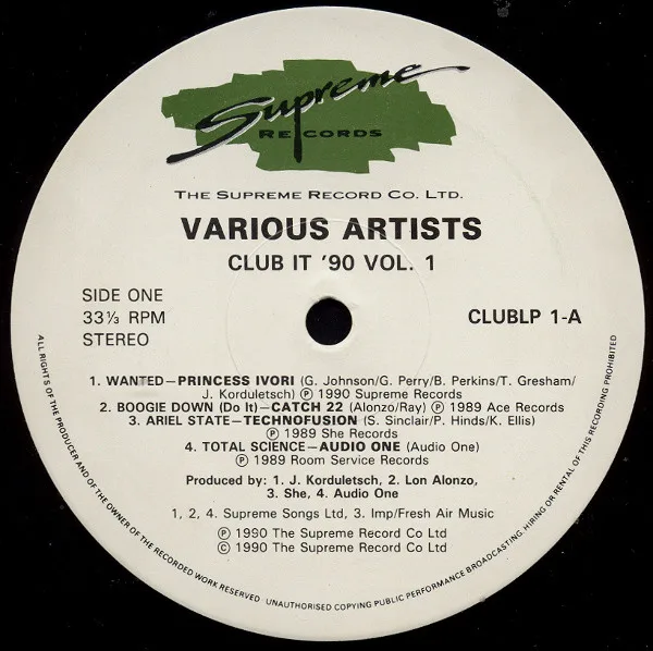 Album cover for Club It 90 - Volume One by Various