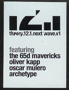 Various - Next Wave V1, Electronic, Techno, Tribal, 2001 - Theory Recordings, UK, Vinyl 1x 12"