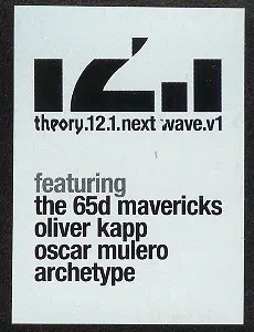 Various - Next Wave V1, Electronic, Techno, Tribal, 2001 - Theory Recordings, UK, Vinyl 1x 12"