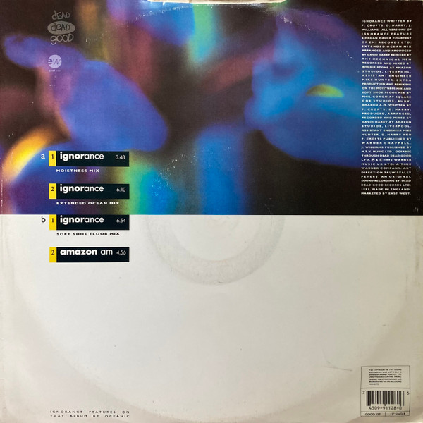 Album cover for Ignorance by Oceanic