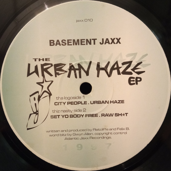 Basement Jaxx - The Urban Haze EP, Electronic, Ambient, House, Techno, 1997 - Atlantic Jaxx, UK, Vinyl 1x 12", 33 ⅓ RPM, EP