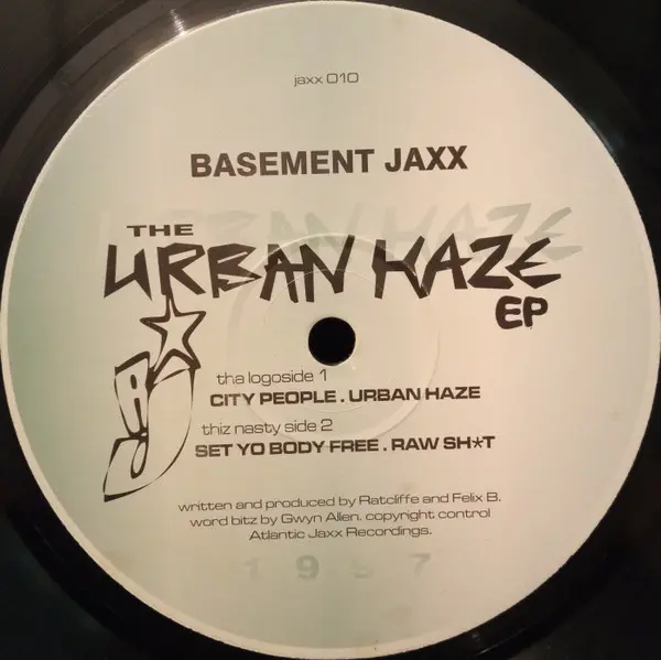 Basement Jaxx - The Urban Haze EP, Electronic, Ambient, House, Techno, 1997 - Atlantic Jaxx, UK, Vinyl 1x 12", 33 ⅓ RPM, EP