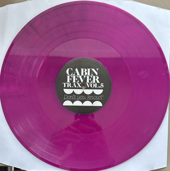 Cabin Fever (2) - Cabin Fever Trax Vol.5, Electronic, House, 2009 - RKDS, UK, Vinyl 1x 12", Single Sided, Limited Edition Pur