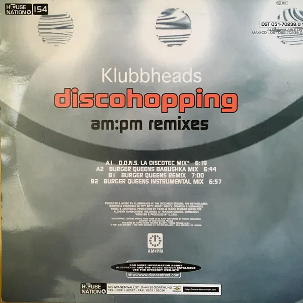 Album cover for Discohopping (AM:PM Remixes) by Klubbheads