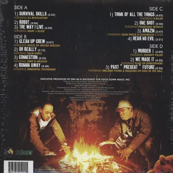 KRS-One & Buckshot - Survival Skills, Hip Hop, Conscious, 2009 - Duck Down, US, Vinyl 2x LP, Album