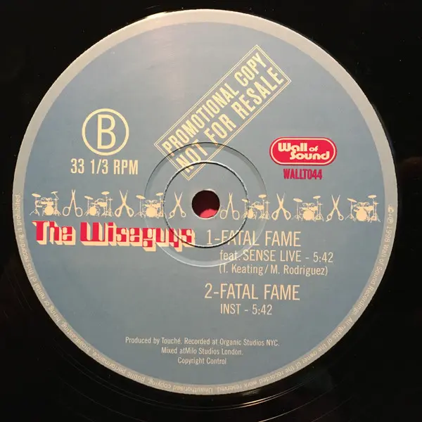 Wiseguys, The - Start The Commotion, Electronic, Hip Hop, Big Beat, Hip Hop, 1998 - Wall Of Sound, UK, Vinyl 1x 12", Single