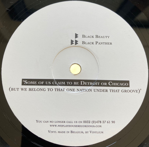 Luv Jam - The Pitch Black EP, Electronic, Deep House, House, 2010 - We Play House Recordings, Belgium, Vinyl 1x 12", EP, 33 ⅓