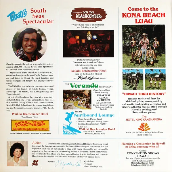 Unknown Artist - Tihati's South Seas Spectacular - 0 - Pacific - Don Over Records - Vinyl 1x LP, Compilation Yellow Labels