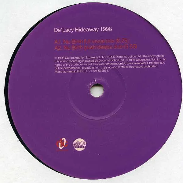 Album cover for Hideaway 1998 by De'Lacy