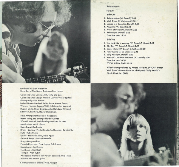 Fat City - Reincarnation - 1969 -Folk Rock, Psychedelic Rock -ABC Command, Probe -Vinyl 1x LP, Album, Stereo Gatefold