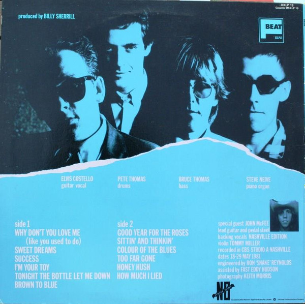 Elvis Costello & The Attractions - Almost Blue, Folk, World, & Country, Rock, Country, Country Rock, 1981 - F-Beat, Australia