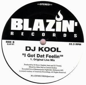 DJ Kool - Let Me Clear My Throat / I Got Dat Feelin', Hip Hop, 1996 - Blazin' Records, US, Vinyl 1x 12", 33 ⅓ RPM, Stereo