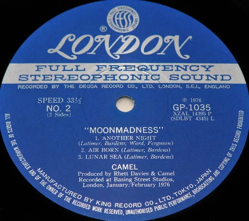 Album cover for Moonmadness by Camel