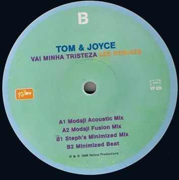 Album cover for Vai Minha Tristeza (Les Remixes) by Tom & Joyce