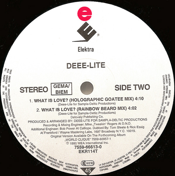Deee-Lite - Groove Is In The Heart, Electronic, Disco, House, 1990 - Elektra, Europe, Vinyl 1x 12", 45 RPM, Repress
