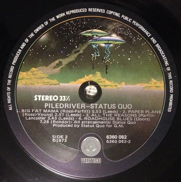 Album cover for Piledriver by Status Quo