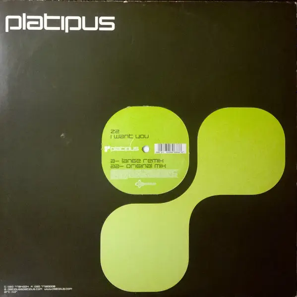 Z2 - I Want You, Electronic, Progressive Trance, Trance, 2000 - Platipus, UK, Vinyl 1x 12", 45 RPM