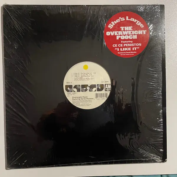 Overweight Pooch Featuring Ce Ce Peniston - I Like It, Electronic, House, 1991 - A&M Records, US, Vinyl 1x 12", 33 ⅓ RPM