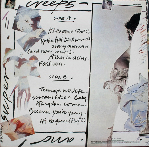 David Bowie - Scary Monsters, Electronic, Pop, Rock, New Wave, Pop Rock, 1980 - RCA Victor, Australia, Vinyl 1x LP, Album