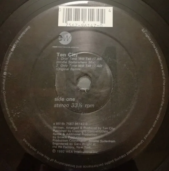 Album cover for Only Time Will Tell / My Peace Of Heaven by Ten City