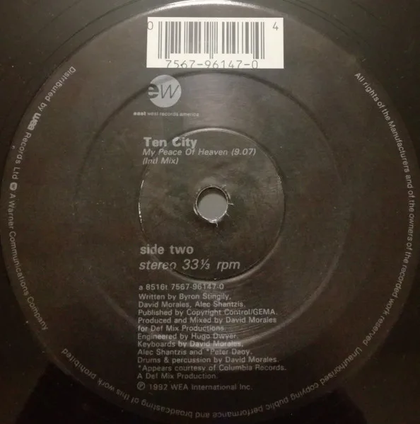 Album cover for Only Time Will Tell / My Peace Of Heaven by Ten City