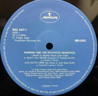 Diamond D And Psychotic Neurotics, The - What U Heard, Hip Hop, Lexington, Mercury, Japan, Vinyl 1x 12", Single