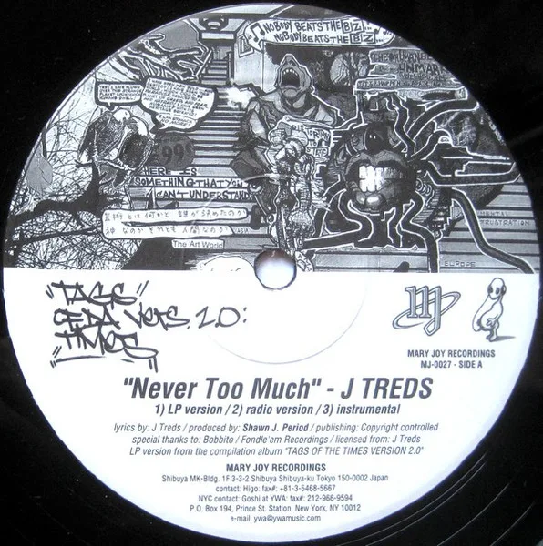 Album cover for Never Too Much / Narcotic by J-Treds / Apani B. Fly