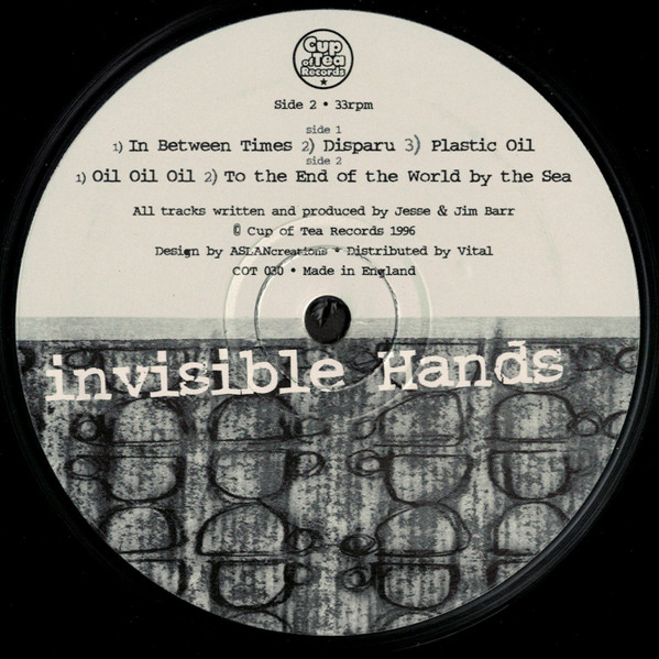 Invisible Pair Of Hands - We Disappear EP, Electronic, Trip Hop, 1996 - Cup Of Tea Records, UK, Vinyl 1x 12"