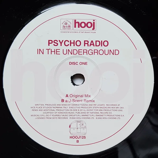 Album cover for In The Underground by Psycho Radio