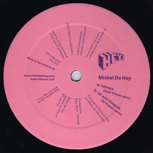 Album cover for Camera / Oil And Vinegare by Michel De Hey