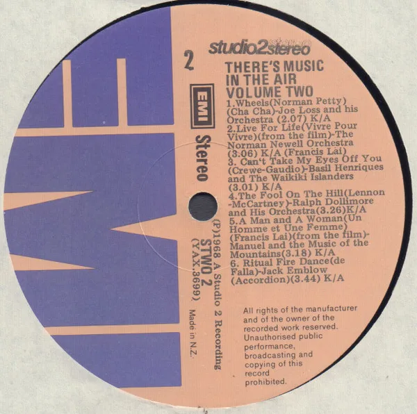 Album cover for There's Music In The Air! Vol. 2 "Qantastic" by Various