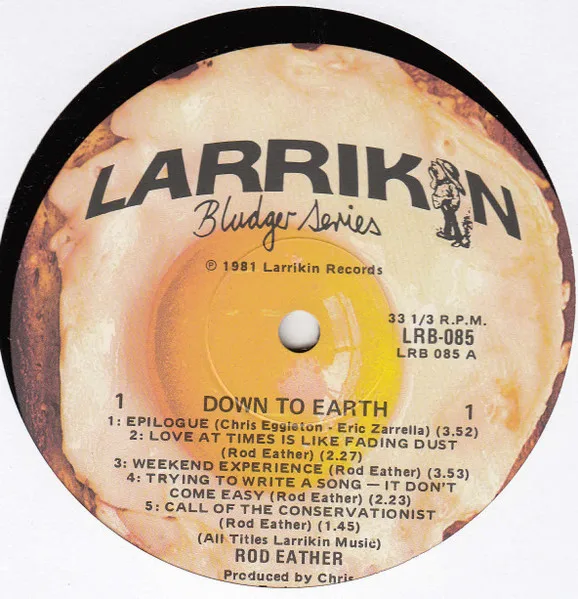 Album cover for Back To Earth by Rod Eather