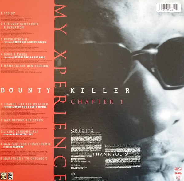 Bounty Killer - My Xperience Chapter 1, Hip Hop, Reggae, Dancehall, Ragga HipHop, 1996 - Blunt Recordings, TVT Records, VP Re