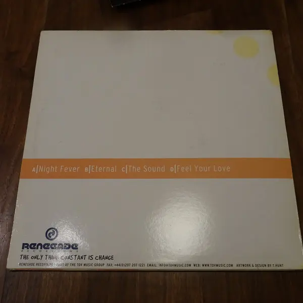 Tronik 100 - Night Fever E.P, Electronic, Drum n Bass, 2002 - Renegade Recordings, UK, Vinyl 2x 12", 33 ⅓ RPM, EP