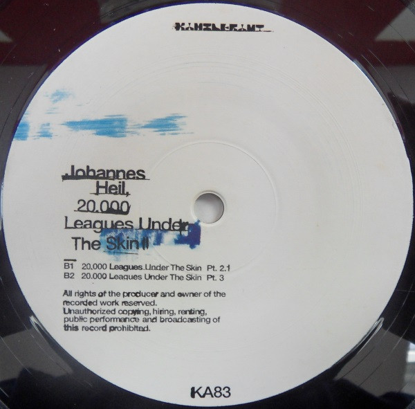 Johannes Heil - 20.000 Leagues Under The Skin, Electronic, Techno, 2002 - Kanzleramt, Germany, Vinyl 1x 12", 33 ⅓ RPM