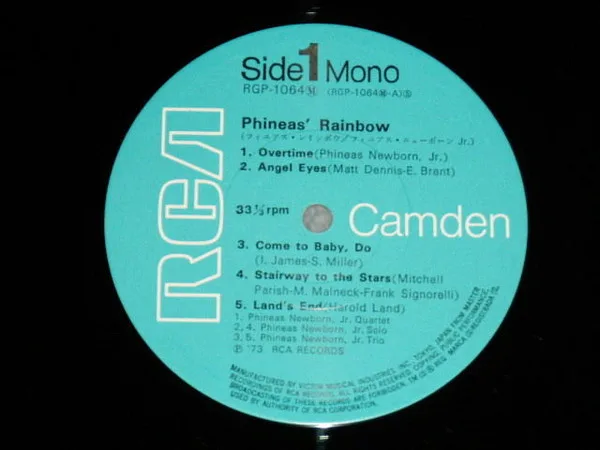 Album cover for Phineas' Rainbow by Phineas Newborn Jr.