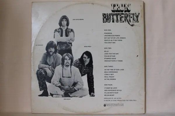 Iron Butterfly - Heavy & Ball, Rock, Psychedelic Rock, 1975 - Atlantic, Australia, Vinyl 2x LP, Compilation, Stereo Gatefold
