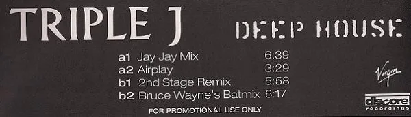 Album cover for Deep House by Triple J (2)