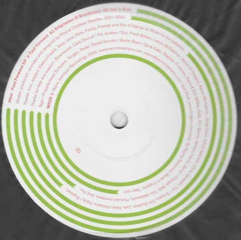 Plod - Fast Forward EP, Electronic, Experimental, IDM, 2002 - Worm Interface, UK, Vinyl 1x 12", 45 RPM, EP