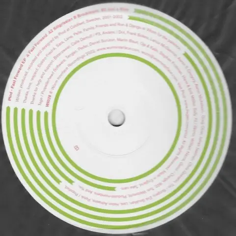 Plod - Fast Forward EP, Electronic, Experimental, IDM, 2002 - Worm Interface, UK, Vinyl 1x 12", 45 RPM, EP
