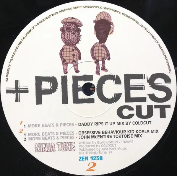 Coldcut - More Beats + Pieces, Electronic, Hip Hop, Breakbeat, Cut-up/DJ, Downtempo, 1997 - Ninja Tune, UK, Vinyl 1x 12", 33 