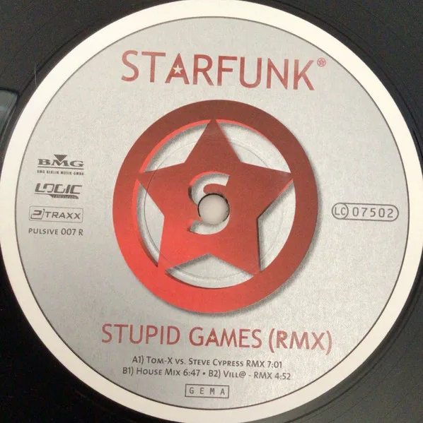 Album cover for Stupid Games (RMX) by Starfunk